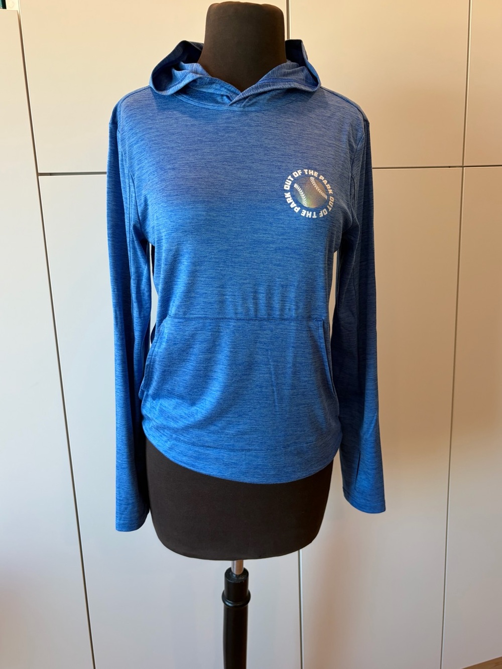 Tek Gear Soft Tek Women’s Blue Lightweight Pullover Hoodie Top - Size L